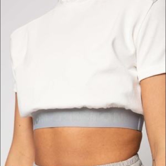SSENSE Heron Preston White and Grey Style Crop T-Shirt - Picture 2 of 7